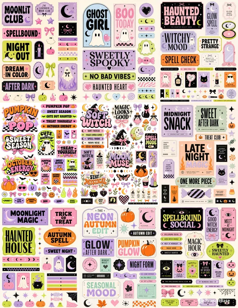 Modern Halloween Scraps