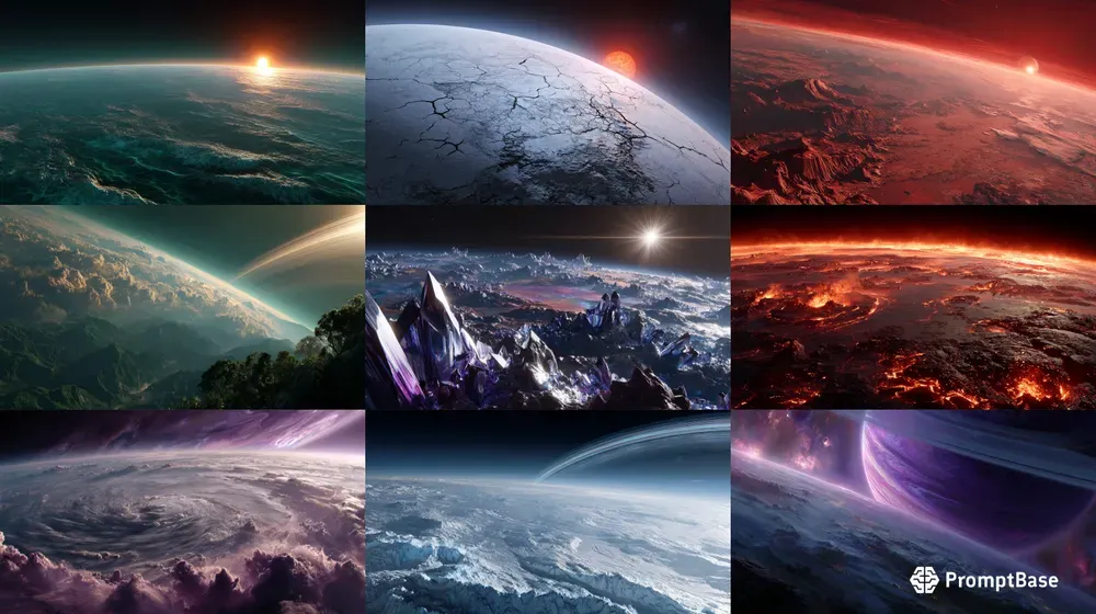 Exoplanet Scifi Art Generator