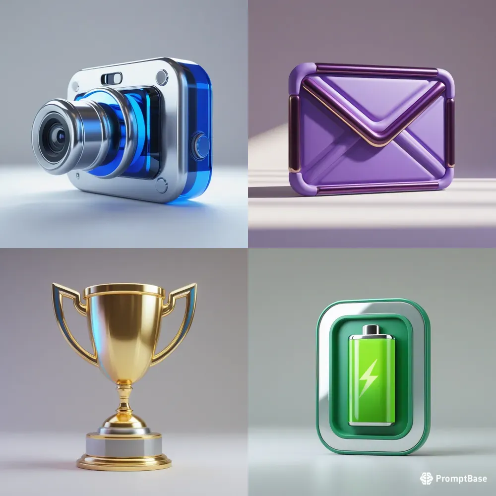 Highend 3D Glossy App Icons Generator