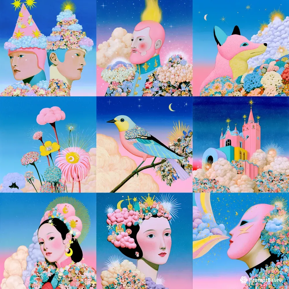 Candy Sky Folk Portraits