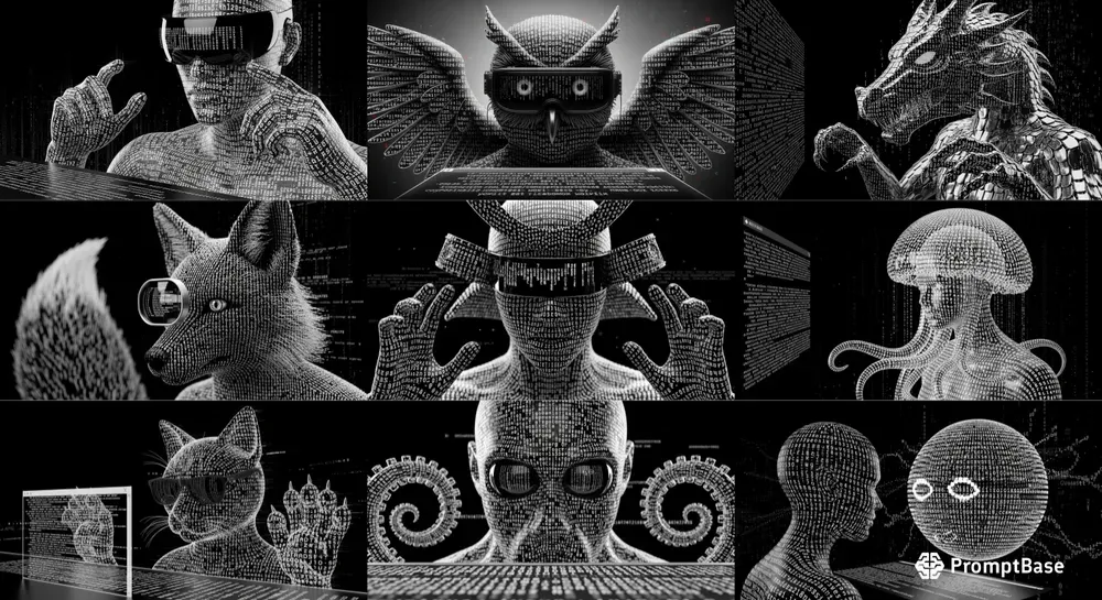 Ascii Cyber Creatures