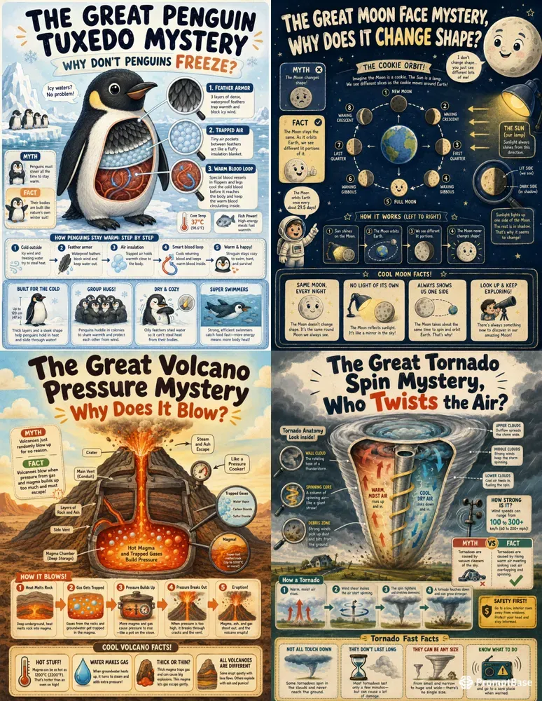 Kids Cute Classroom Science Posters