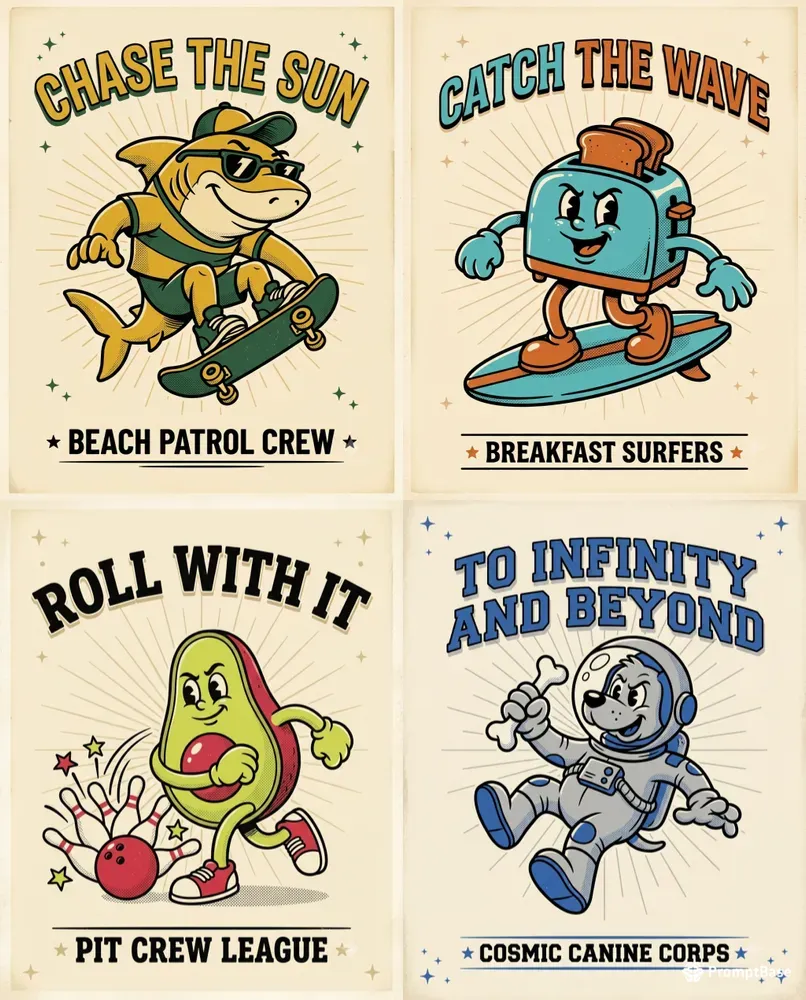 Retro Mascot Templates