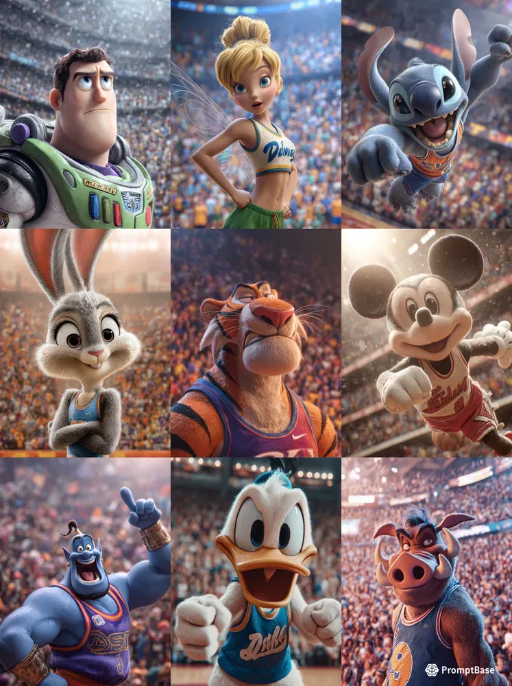 Space Jam Disney Characters