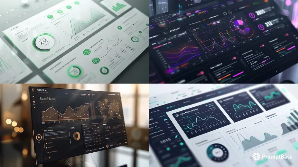 Modern Fintech Dashboard UIux Generator