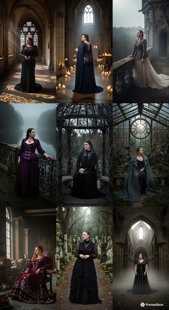 Dark Gothic Plussize Fashion Photos