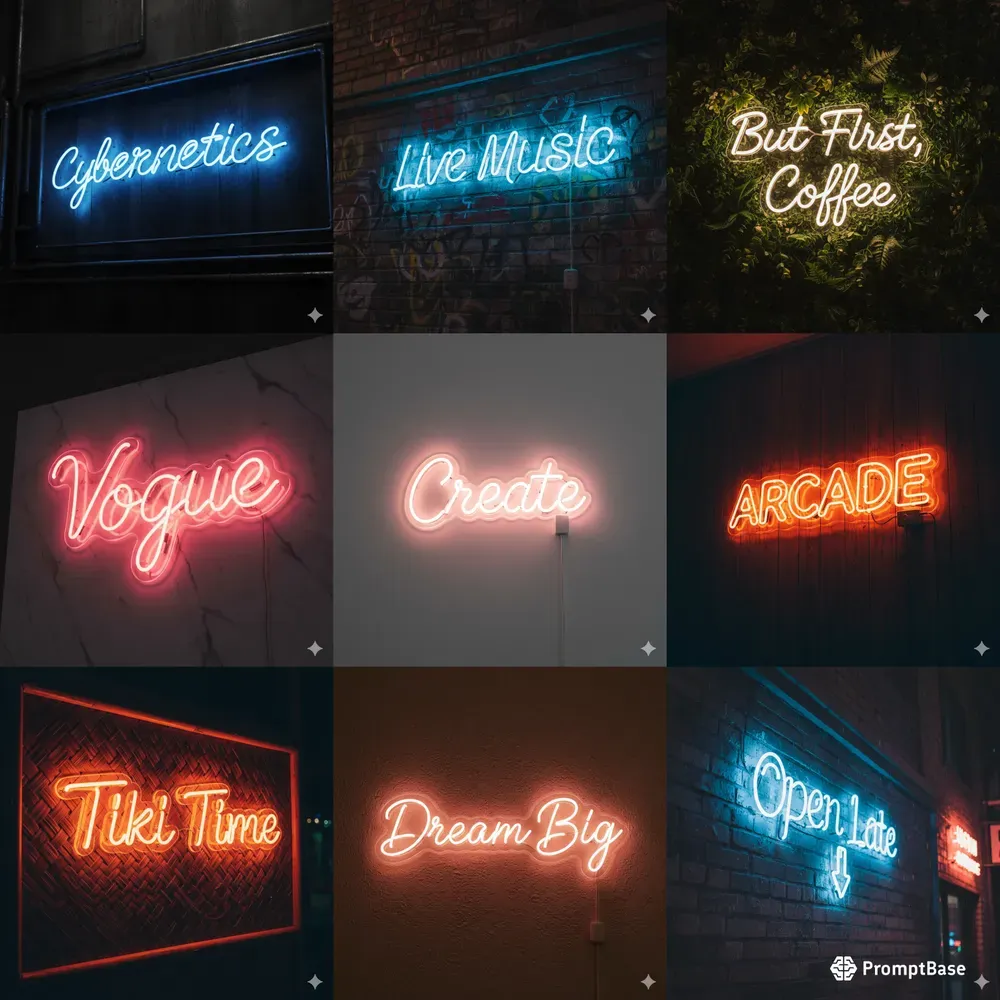 Custom Text Neon Sign Generator