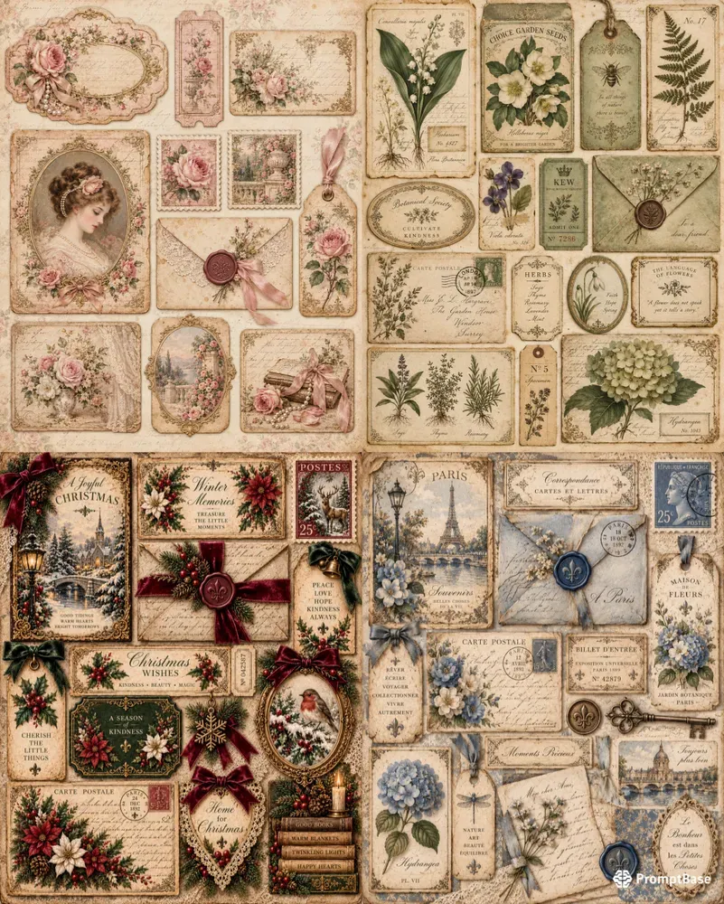 Vintage Victorian Ephemera Generator