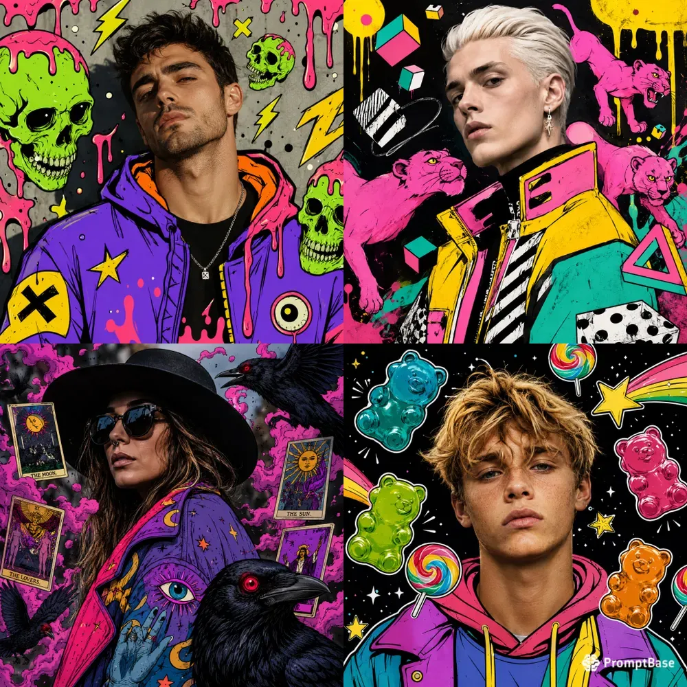Mixed Media Pop Art Portraits