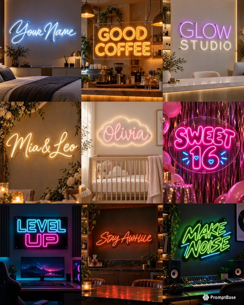 Personalized Led Neon Sign Prototypes