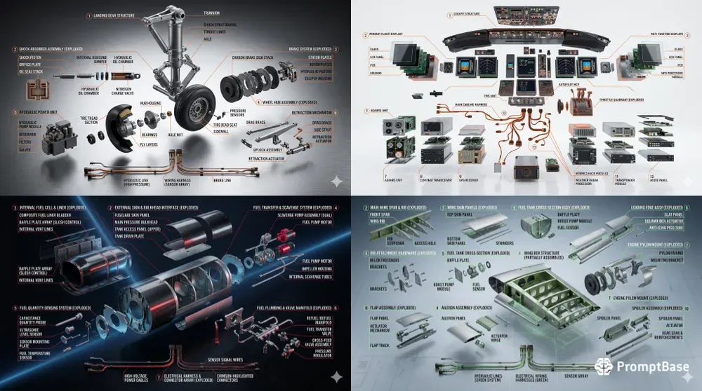 Aerotech Exploded 3D Schematics