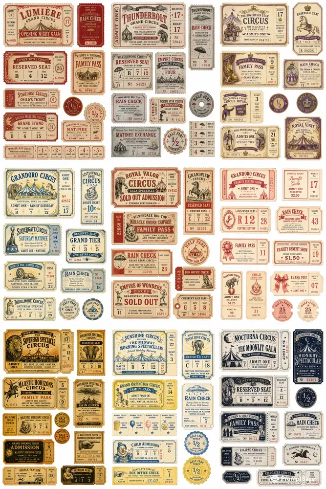 Circus Ticket Booth Ephemera