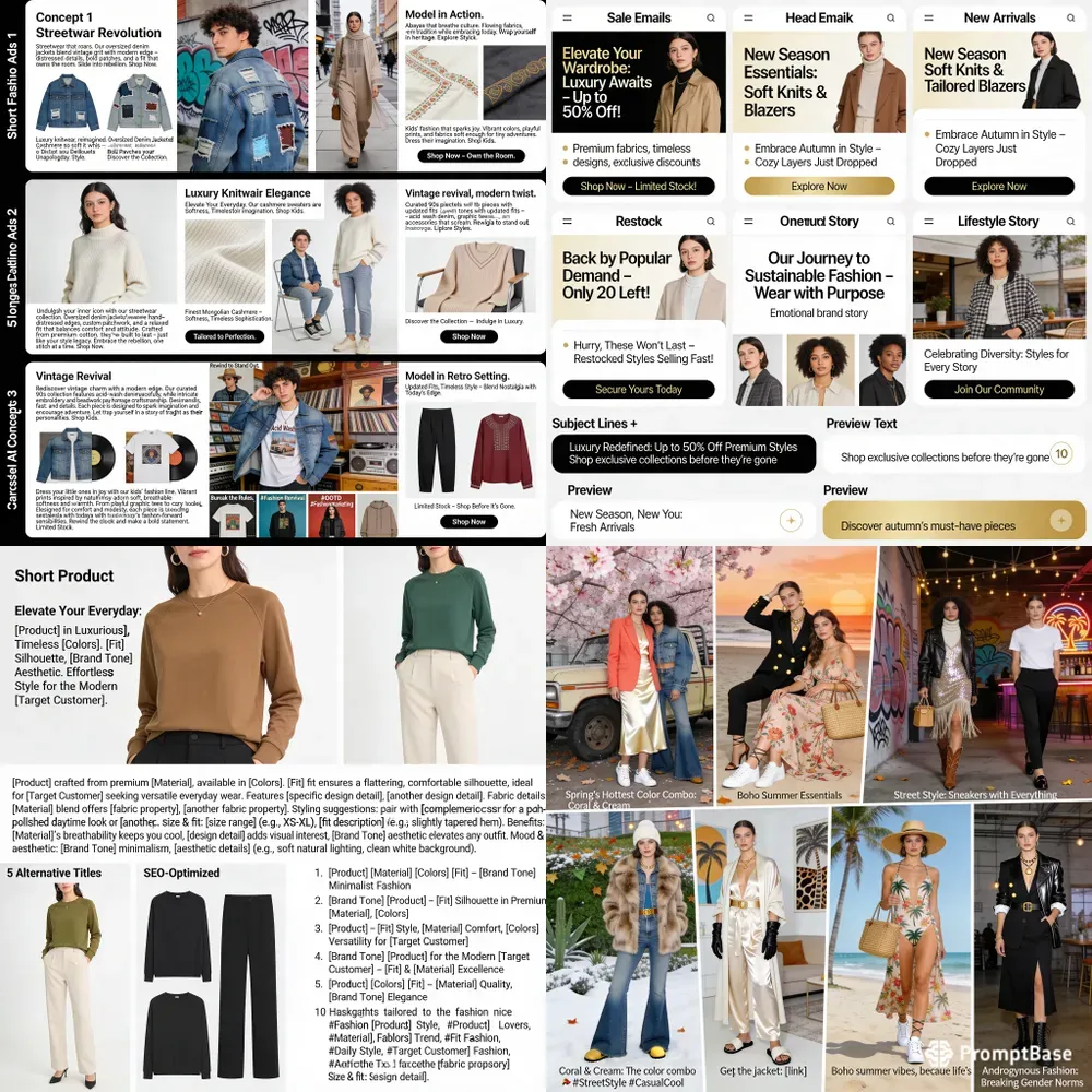 Fashion Store Content Ads