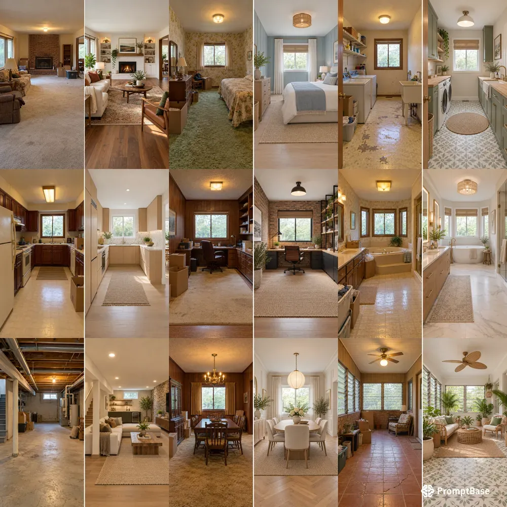 Fixerupper Renovation Split Photos