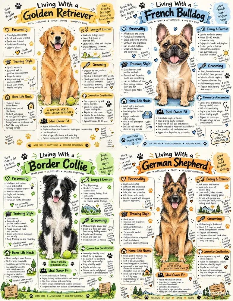 Dog Breed Owner Guide Infographics
