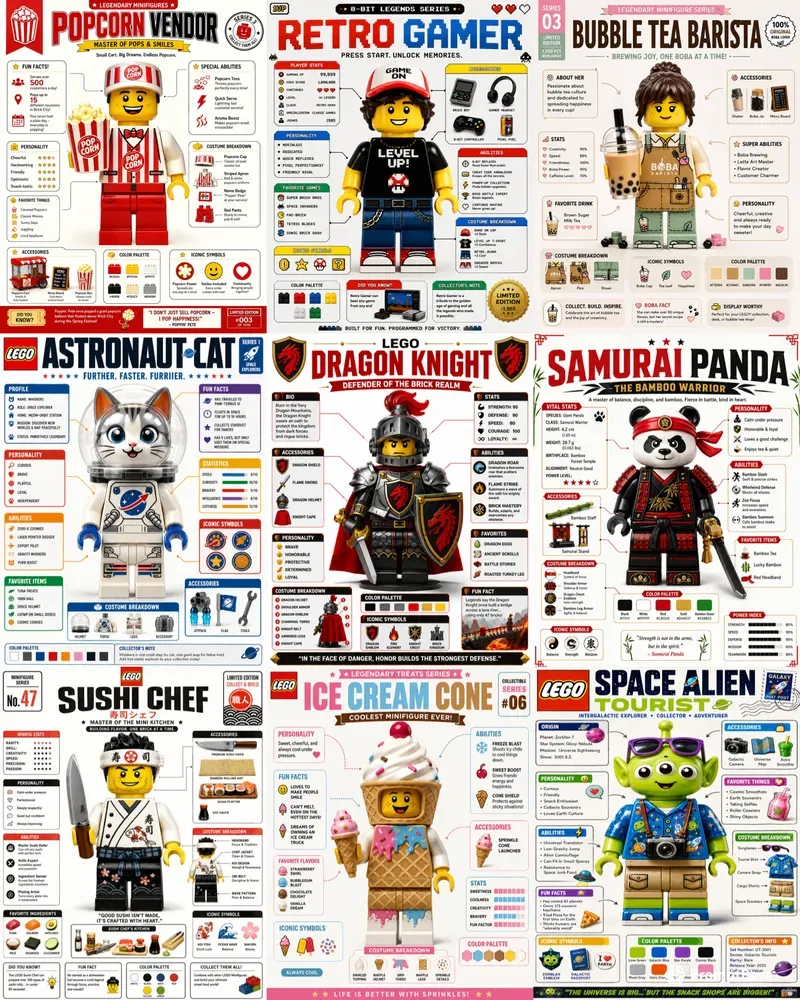 Lego Infographic Poster Creators