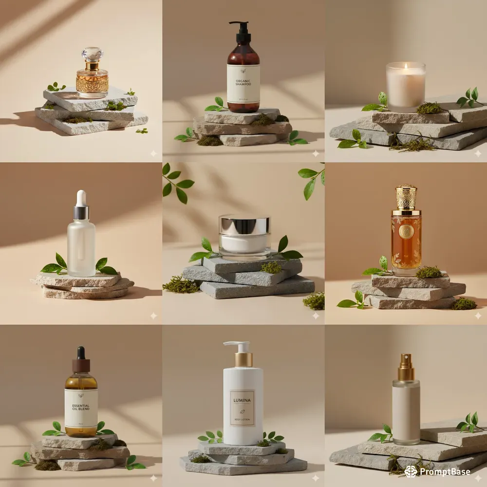 Natural Aesthetic Product Photography