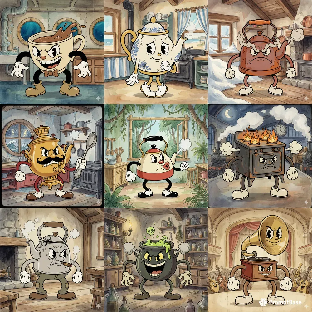 1930s Rubber Hose Cupheads
