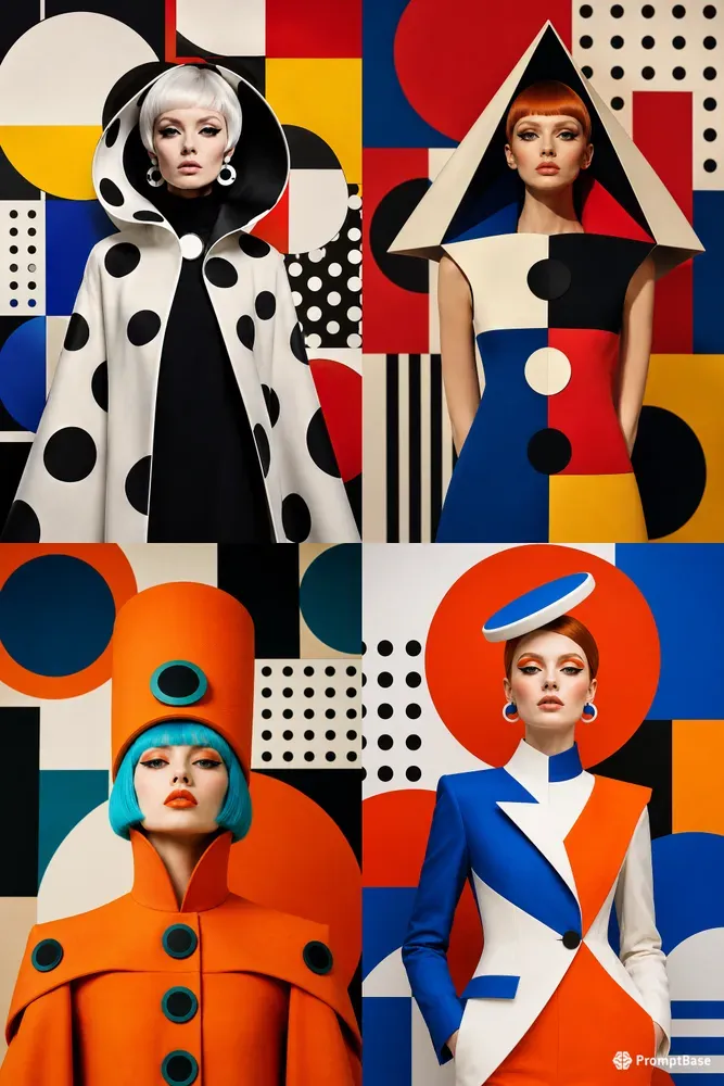 Retro Geometric Couture