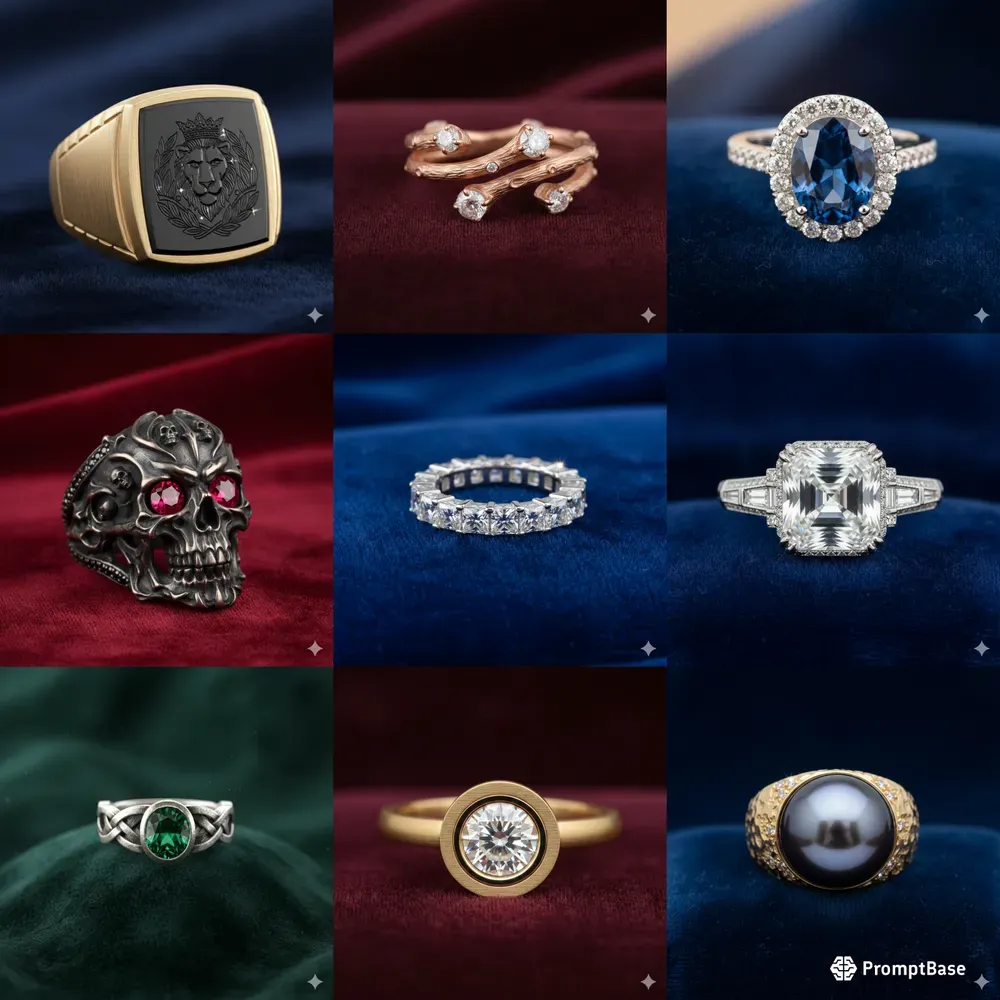 Premium Jewelry Ring Illustrations