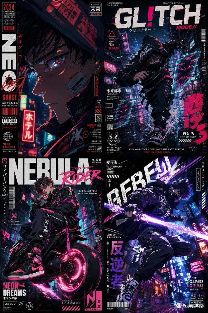 Urban Anime Power Poster Generator