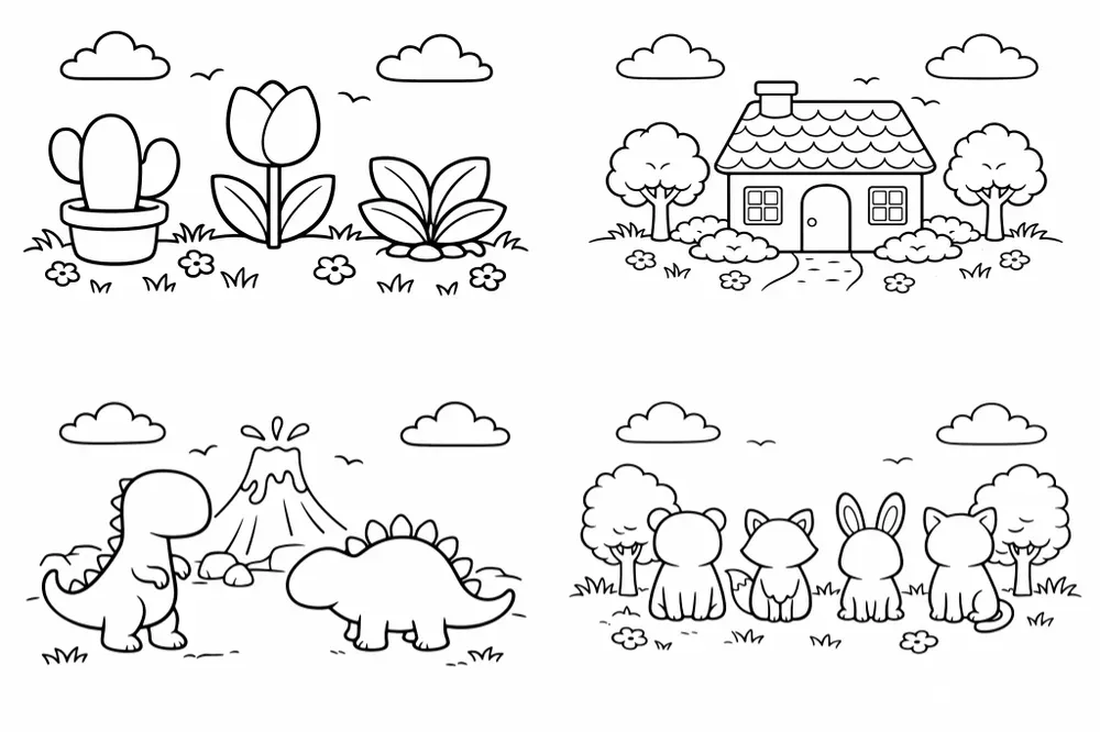 Faceless Coloring Book Kits