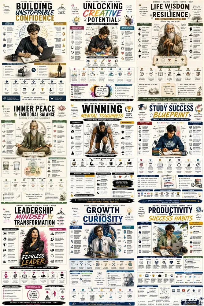 Mindset Rewire Infographic Kits