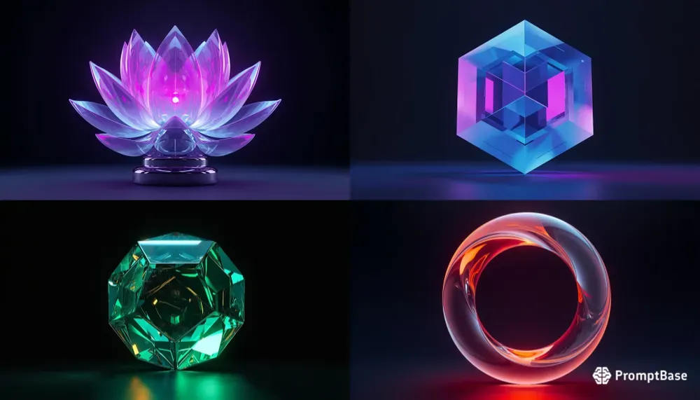 Frosted Glass Geometric Art