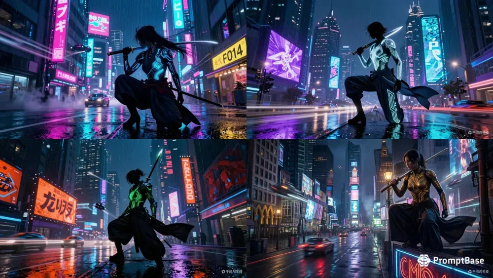Neon Sentinel Tokyo Rains