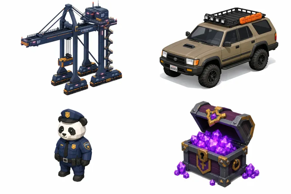 Stylized Isometric Game Props