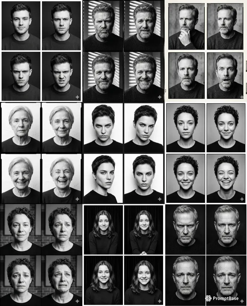 4frame Casting Monochrome Portraits