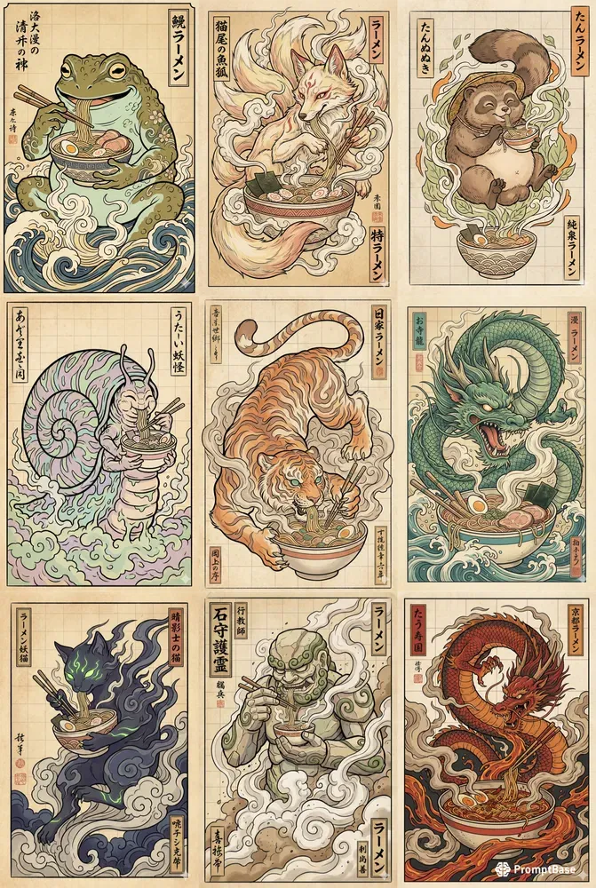 Japanese Ukiyoe And Tattoo Art Posters