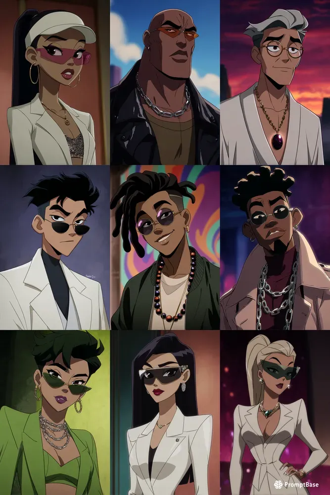 Y2k Character Portraits