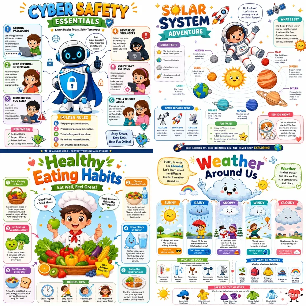 Premium Kids Educational Infographics