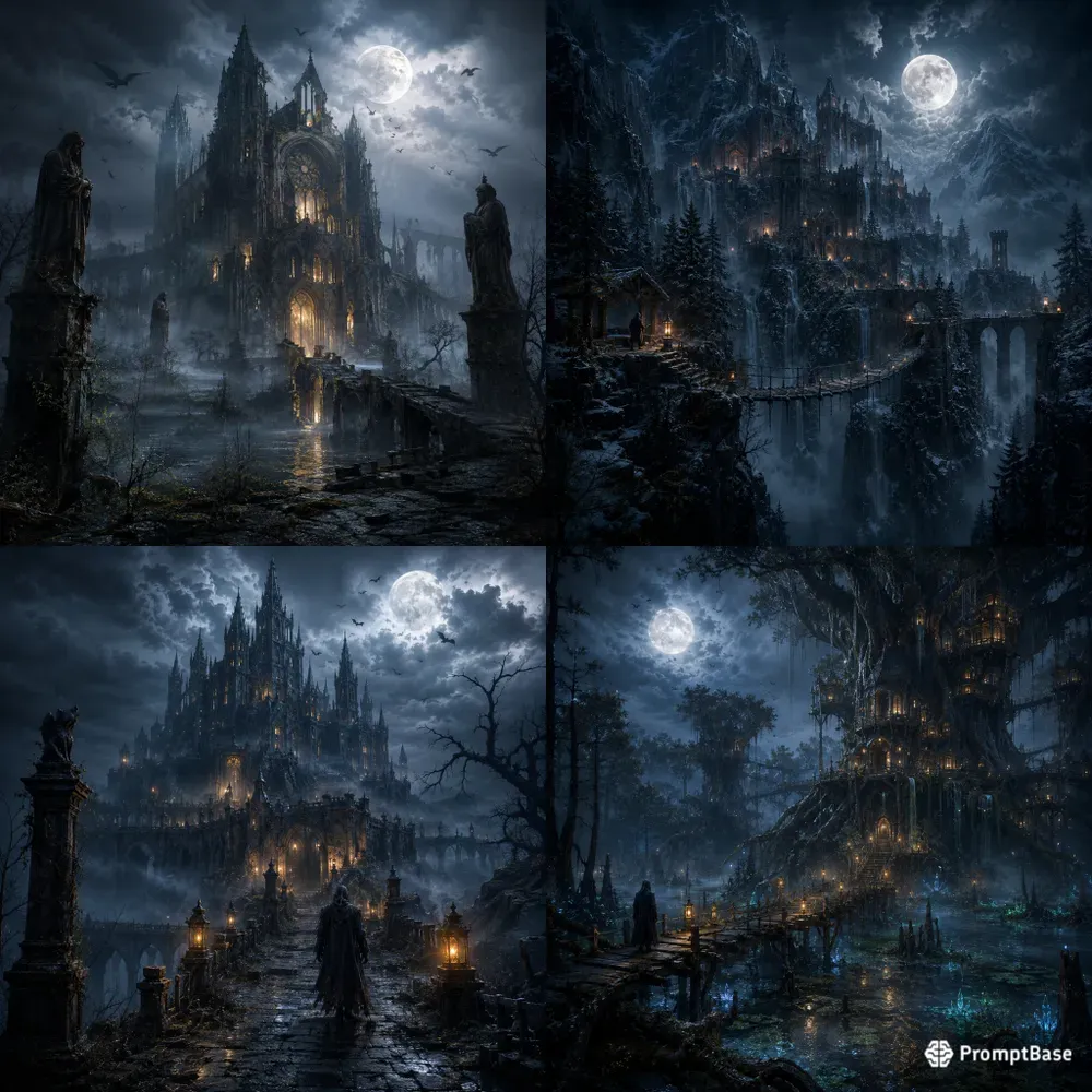 Moonlit Dark Realms