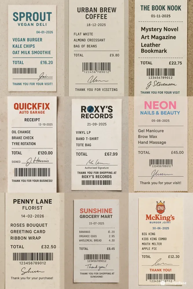 Authentic Receipt Makers