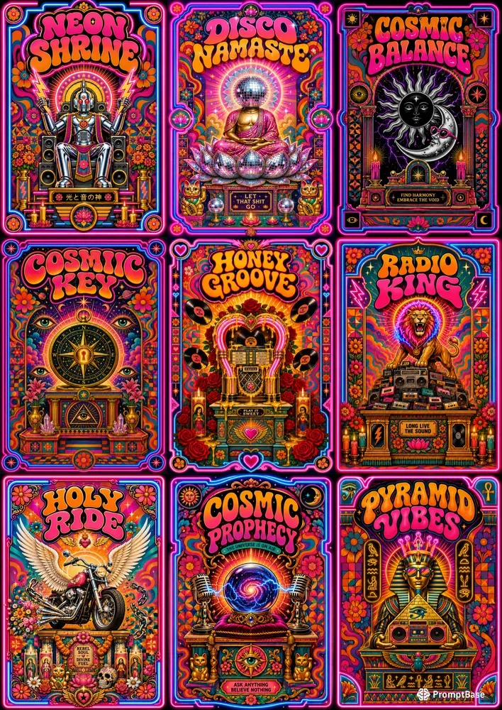 Absurdist Kitsch Shrine Posters