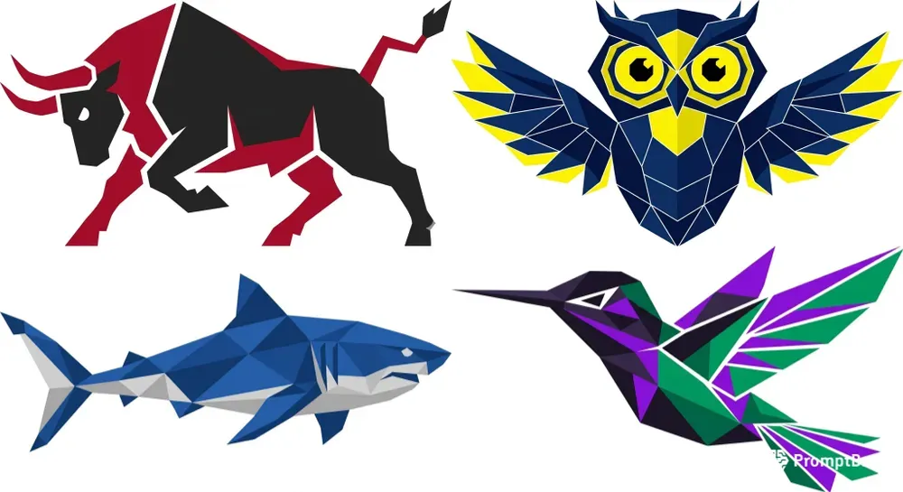 Minimalist Geobold Duotone Animal Icons