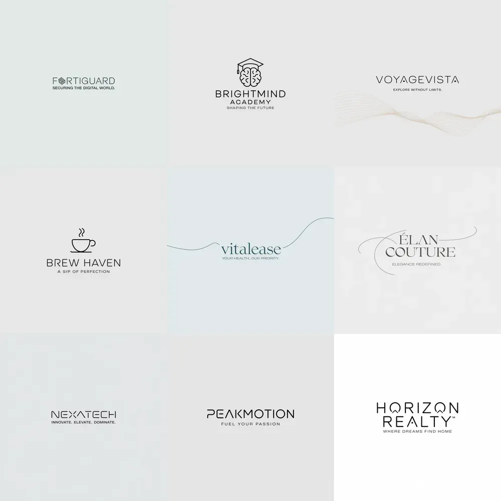 Sleek Professional Minimalist Logos