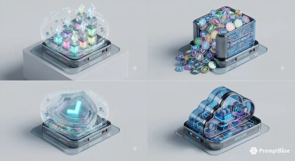 Hyperrealistic 3D Isometric UI Icons