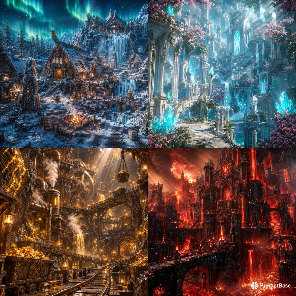 Hyperrealistic Fantasy Environments