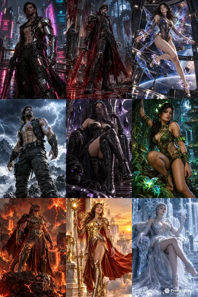 Cinematic Surreal 3D Comic Characters