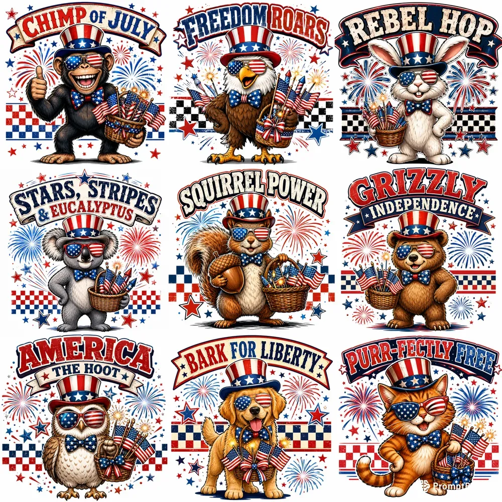 Patriotic Mascot Vector Designs