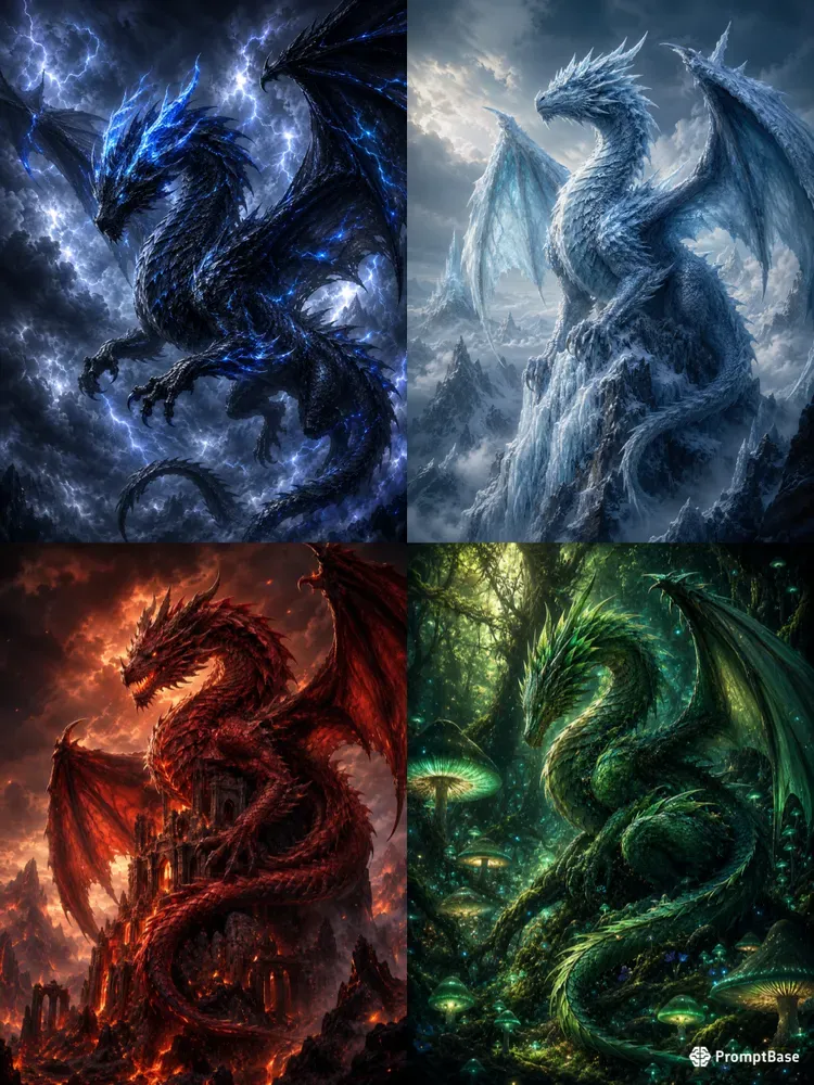 Dragon Fantasy Creature Concept Art