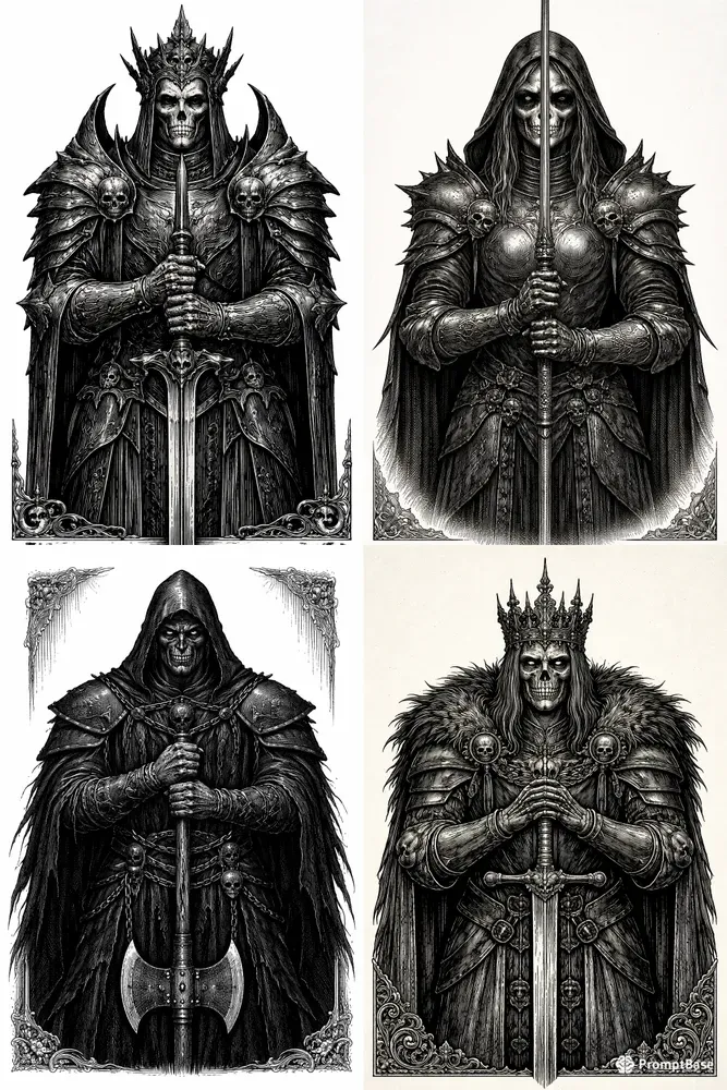 Grave Sovereign Dark Gothic Engravings