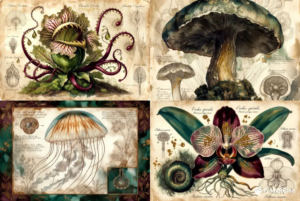 Botanical Scientific Illustrations