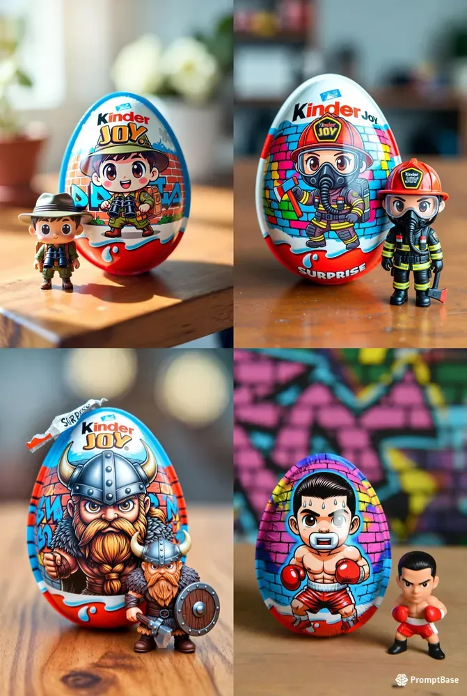 Chibi Kinder Joy Collectibles