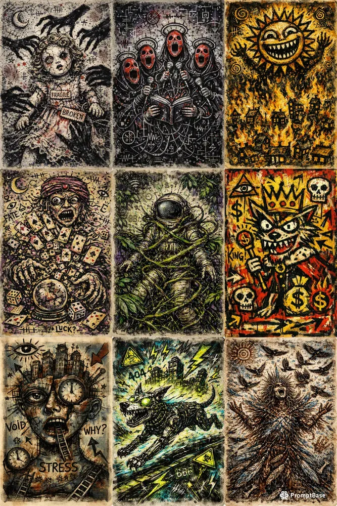 Raw Signals Neo Expressionist Art