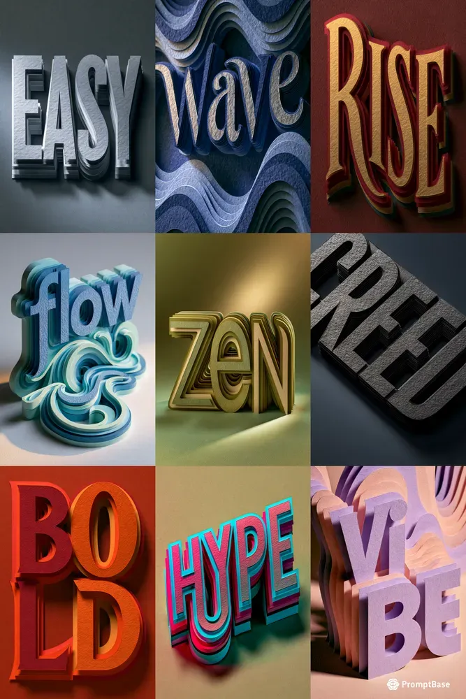 Papercraft Typography