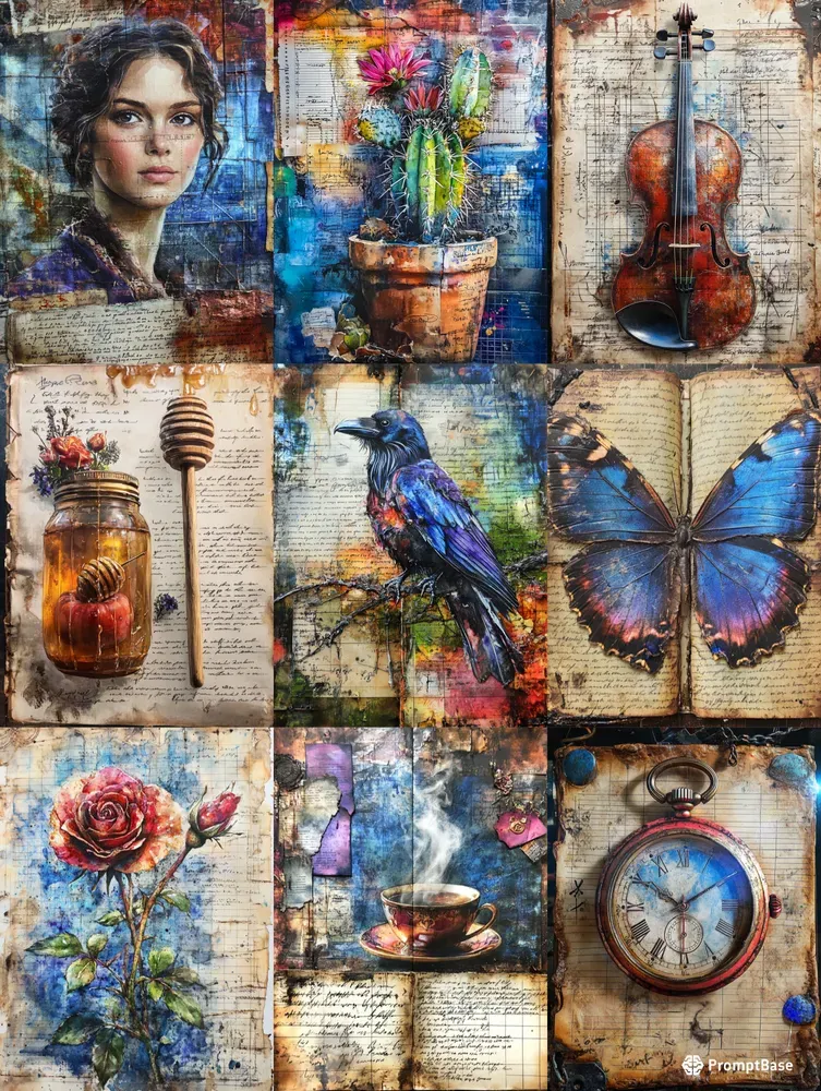 Vintage Junk Journal Pages